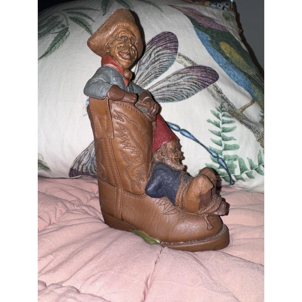 Vtg Tom Clark Clay Gnome Sculpture Gabby & Hoppy 1989 # 5084 Edition #3